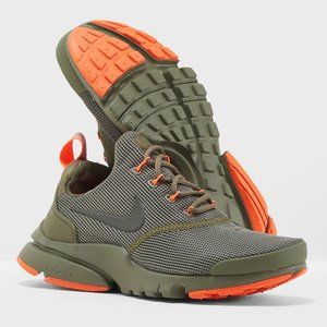 Nike Kids Olive and Orange Sneakers